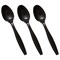 Smarty Had A Party Black Plastic Disposable Spoons (1000 Spoons), 1000PK 420S-BK-CASE - alternate 2